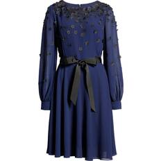 Shani Floral Embellished Long Sleeve Dress