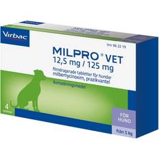 Milpro Virbac vet, filmdragerad tablett 12,5 mg/125