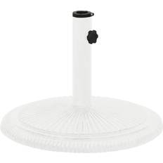 Træ Parasolfødder vidaXL Parasolfod 45x45x30 støbejern hvid