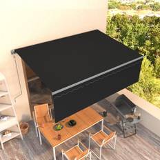 Toldos vidaXL Toldo Automático Retráctil Con Persiana Gris Antracita 4x3 m