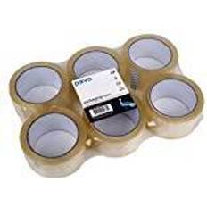 Verzending en Verpakkingsbenodigdheden Pavo 6 Rollen Plakband Transparant 50 mm x 66 m 6 Stuks