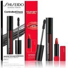 Shiseido Cajas de regalo y Sets Shiseido Eye-Make-up Mascara Gift Set Controlled Chaos MascaraInk 1 Black Pulse TechnoSatin Gel Mini Lipstick 416 Red Shift 1 Stk