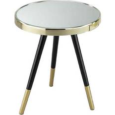 Dkd Home Decor Golden Steel Mirror Side Coffee Table