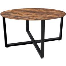 Vasagle Bord Vasagle Rund Vintage Brun/Svart Soffbord 88cm