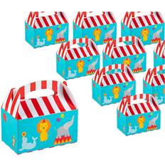 Circus Carnival Party Favor Goodie Boxes for Birthdays and Events 24 Packs