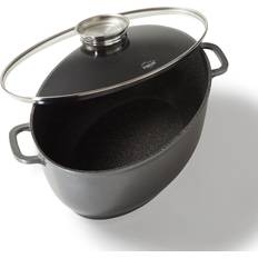 Stoneline Cookware Stoneline 8 L Aluminium Casserole with Lid Black with lid
