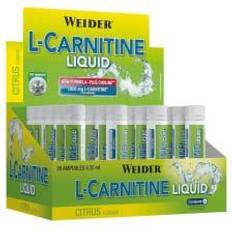 L carnitin Weider L-Carnitin Flydende Citrus 20 x 25 ml