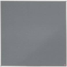 Gråa Anslagstavlor Nobo Filz-Notiztafel Essence Aluminiumrahmen 1200x1200mm