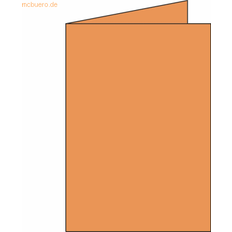 Naranja Papeles de copia Clairefontaine 2336 C Pack de 20 Sobres 11 x 15.50 x 0.10 cm