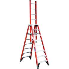 Single Section Ladders Werner E7408 300-Pound Duty Rating Fiberglass Extension Trestle Ladder, 8-Foot