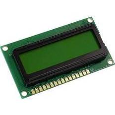 Schermi di Ricambio Display Elektronik Display lc Giallo-Verde 16 x 2 Pixel (l x a x p) 65.5 x 36.7 x 9.6 mm