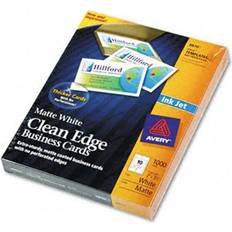 Office Papers Avery Print Clean Edge Business Cards, Inkjet, 2