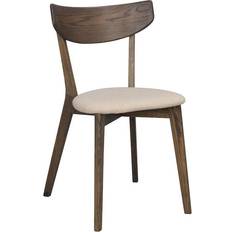 Rowico Home Ami Brown lacquered oak / Beige Köksstol 80cm 2st