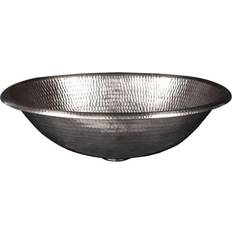 Premier Copper Products Copper 17" Oval Self Rimming Hammered Copper