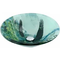 Bathroom Sinks Eagle Double Layer Tempered Glass Vessel Sink