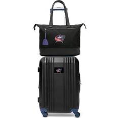 Blue Suitcase Sets Mojo Columbus Blue Jackets Premium Laptop Tote Bag and Luggage Set