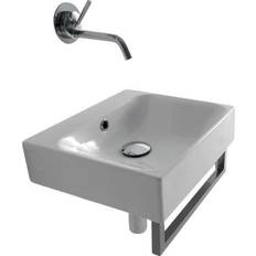 Lavandini da bagno WS Bath Collections Lavabo Sospeso Quadrato Cento L 40 x H 10 x P 35 cm