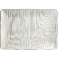 Martha Stewart 14in Wood Pattern Serving Dish