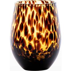 Yellow Wine Glasses Juliska Puro Tortoiseshell Stemless Wine Glass