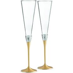 Amarillo Copas de Champán Wedgwood Vera Wang With Love Gold Toasting Copas de Champán