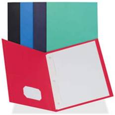 Business Source 2-Pocket Folders 100 Sh Cap Ltr 9-1/2' x 11' 25/BX RD 78510