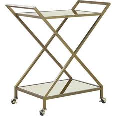 Guld Rullbord Beliani Kitchen trolley Rullbord