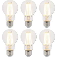 Light Bulbs Westinghouse Lighting 75-Watt Equivalent A19 Dimmable Clear E26 Edison Filament LED Light Bulb 2700K 6-Pack