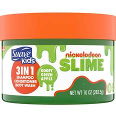 Green Hair Care Unilever Suave Kids Nickelodeon Slime 3-in-1 Green Apple Shampoo, Conditioner, & Body Wash 10oz