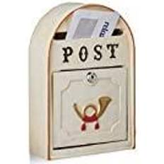 Beige Letterboxes & Posts Relaxdays Briefkasten antik, Western Vintage