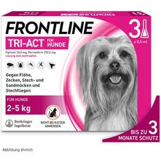 Frontline Dogs Pets Frontline Tri-Act® gegen Zecken, Flöhe fliegende Insekten beim