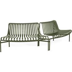 Hay palissade dining bench olive Hay Palissade Park Havebænk