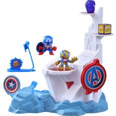 Marvel Stunt Squad Captain America vs. Thanos Tower Smash Playset