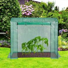 Mini uv Relaxdays Serre De Jardin Tomates 170x80x200 Bâche UV Housse Vert Porte Enroulable