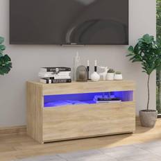 vidaXL LED-lys sonoma-eg TV-bord