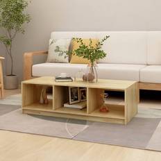 Glasses Coffee Tables vidaXL brown Solid Pinewood Coffee Table