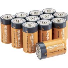 Amazon Basics 12-Pack D Cell All-Purpose Alkaline Batteries 1.5 Volt