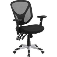 Flash Furniture Mid-Back Black Mesh Swivel Task Chair Silla de oficina