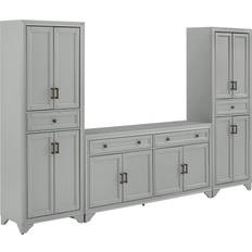 Gray Sideboards Crosley Furniture Tara 3-piece Distressed Sideboard