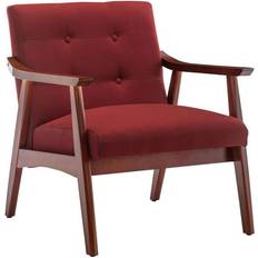 Red Lounge Chairs Convenience Concepts Take a Seat Natalie Lounge Chair