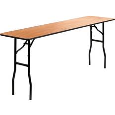 Natural Dining Tables Flash Furniture Gael 6-Foot Seminar Dining Table