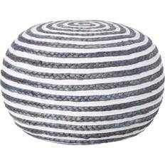 White Poufs LR Home Corcovado Deep Sea Pouffe