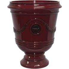 Southern Patio 15 Diameter Porter Urn Planter Oxblood Red