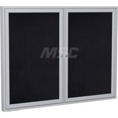 White Notice Boards Ghent 2 Door Enclosed Recycled Rubber Bulletin Notice Board