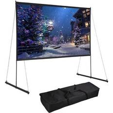 Projector Screens Yescom 100' Portable Detachable Projector Screen with Stand Movie Projection 16:9 HD 1.1 Gain Home Theater