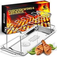 BBQ Holders Grillers Chicken Leg Rack for Grill Hold Up 12 Chicken