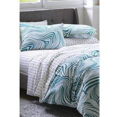 Superking Novogratz Superking, Zebra Marble Duvet Cover Green