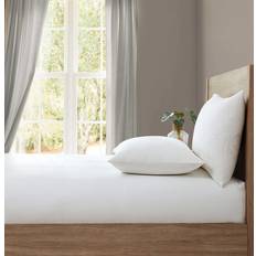 Lazy Linen Lazy Linen Fitted Bed Sheet Green, White