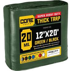 12 x 20 tents Core Tarps Green/Black 20Mil 12 x 20 Tarp, CT-703-12X20, CT-703-12x20