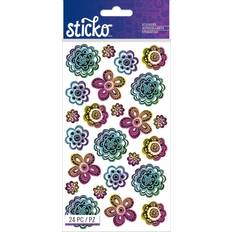 Cheap Stickers EK Sticko Classic Stickers-Doodle Flowers