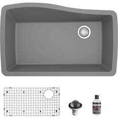 Composite kitchen sink Karran Undermount Quartz Composite Single Bowl Kitchen Sink